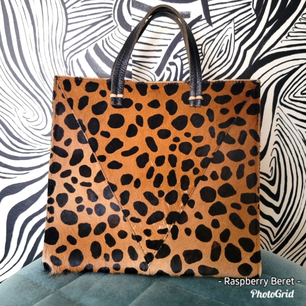 Clare V mini tote Leopard